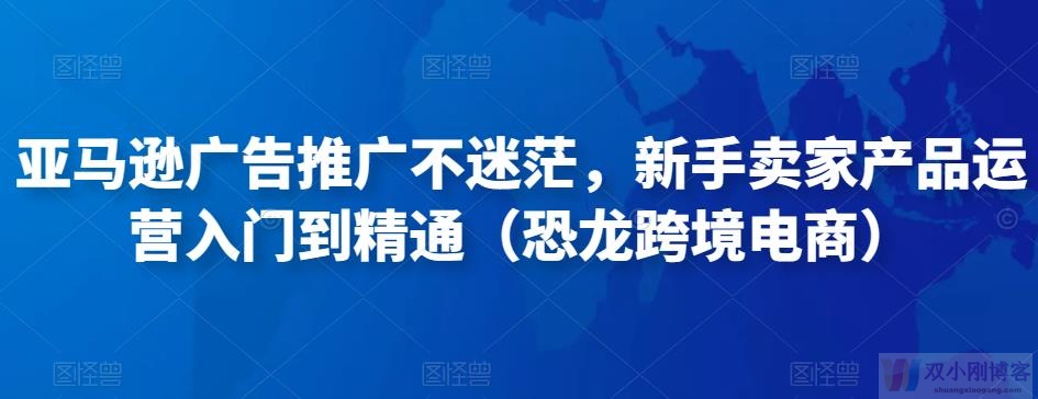 【新手亚马逊培训课程】亚马逊广告推广不迷茫，新手卖家产品运营入门到精通（恐龙跨境电商）