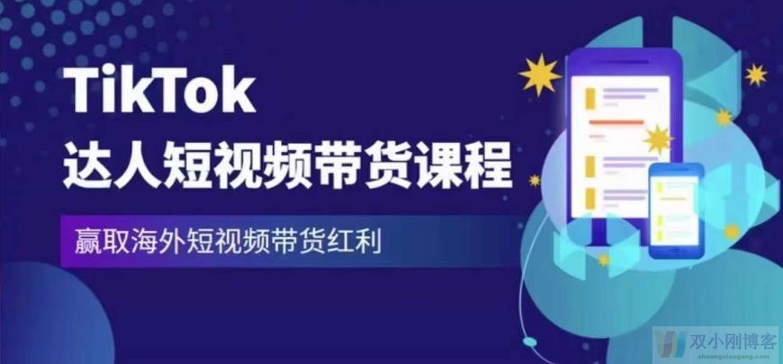 2023最新TIKTOK达人短视频带货课程，赢取海外短视频带货红利