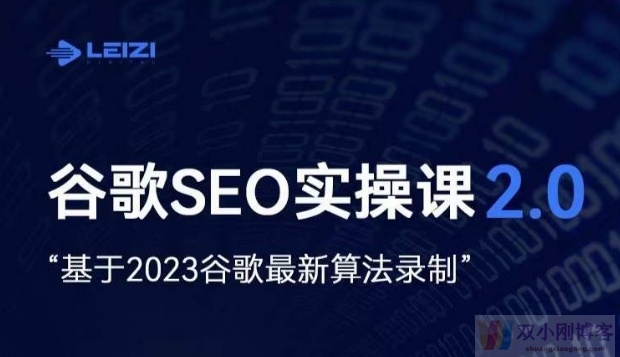 雷子·谷歌SEO 2.0实战课，独立站询盘自由必备，基于2023谷歌最新算法录制