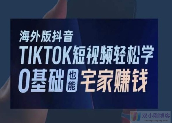 海外版抖音TIKTOK短视频轻松学，0基础宅家也能赚钱