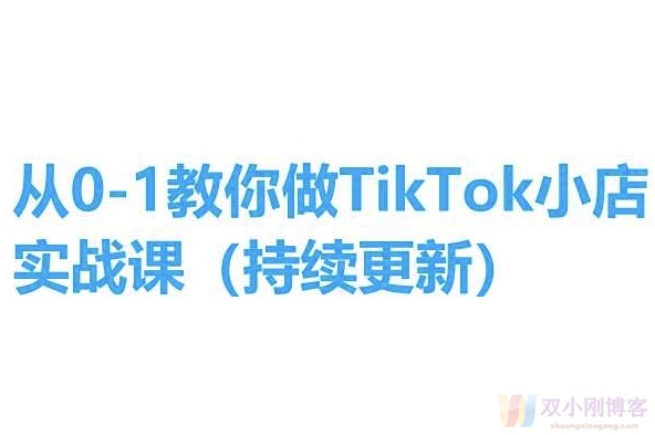 从0-1教你做TIKTOK小店实操课(持续更新)，手把手教你，简单易学