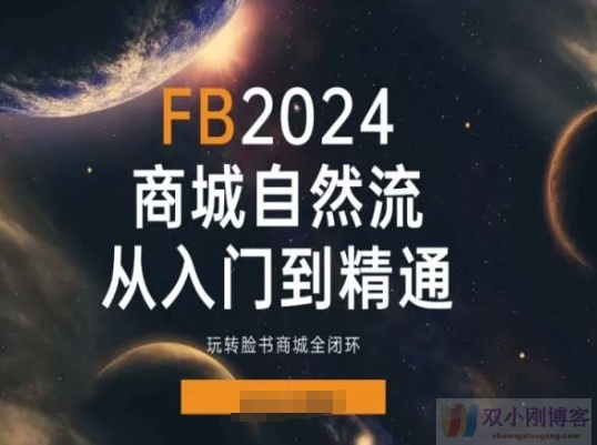 2024FACEBOO商城自然流(从入门到精通)，玩转脸书商城全闭环