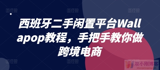 西班牙二手闲置平台WALLAPOP教程，手把手教你做跨境电商